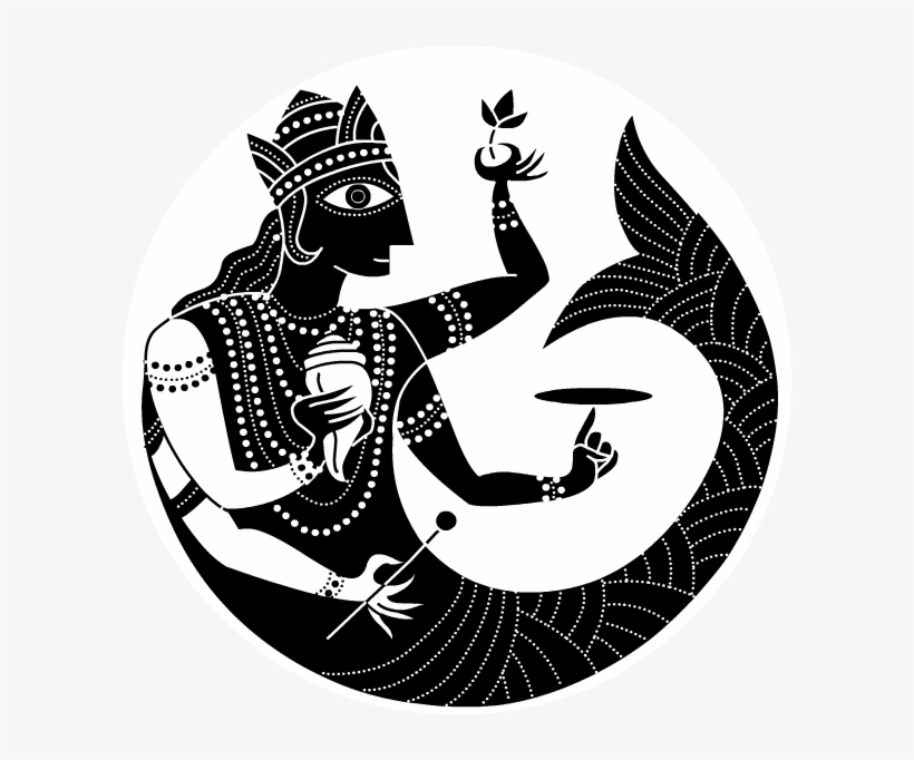 The Avatars Of Vishnu - Dashavatara Avatars Of Vishnu Hindu God Mermaid Wall, transparent png #382756