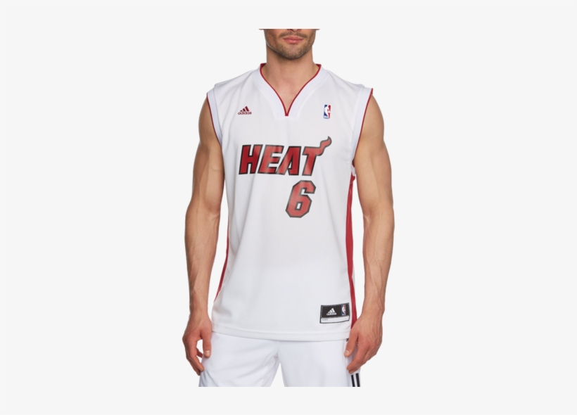 Adidas Men's Miami Heat Lebron James Nba Replica Jersey - Adidas White Replica Jersey, transparent png #382757