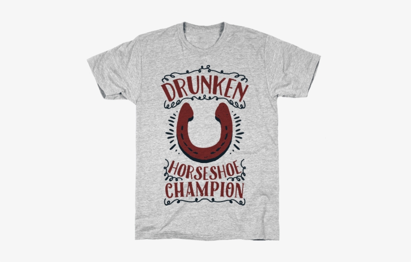 Drunken Horseshoe Champion Mens T-shirt - Sweet Potato Pie > Pumpkin Pie T-shirt: Funny T-shirt, transparent png #383140