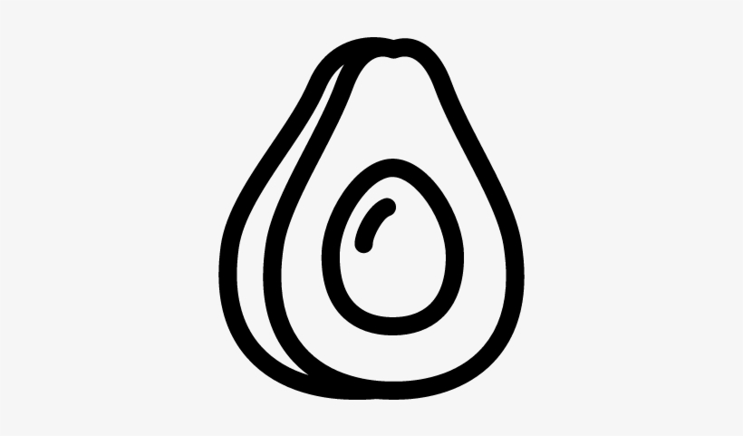 Half Avocado Vector - Free Avocado Icon, transparent png #383262