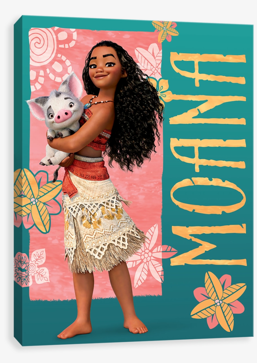 Moana Holding Pua - Moana Fabric Panel, transparent png #383589