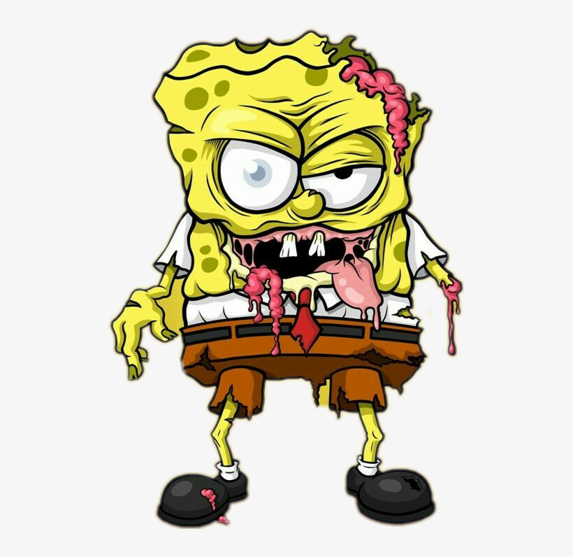 Report Abuse - Spongebob Zombie, transparent png #384039