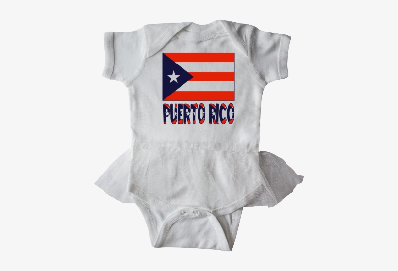 Puerto Rico Flag & Name Infant Tutu Bodysuit - Bandeira & Palavra De Puerto Rico Camiseta, transparent png #384040