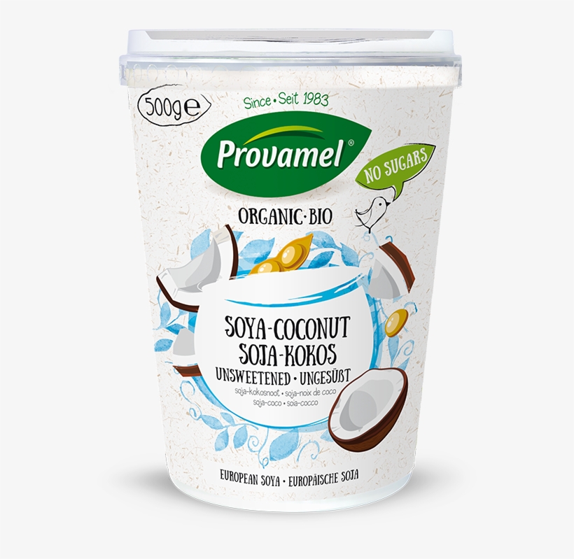 Soya With Coconut Alternative To Yogurt Free From Sugars - Provamel Yogurt, transparent png #384328
