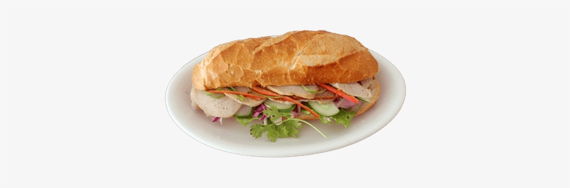 Banh Mi On A Plate - Sandwich Dish Png, transparent png #384462