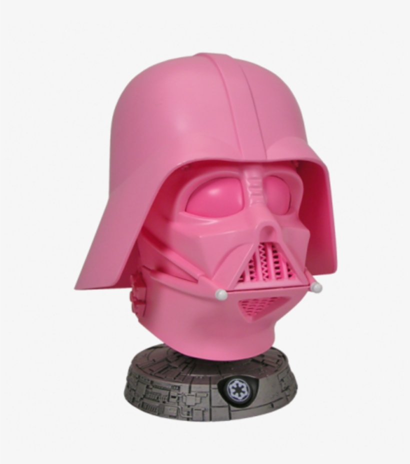 Pink Darth Vader Helmet, transparent png #384602