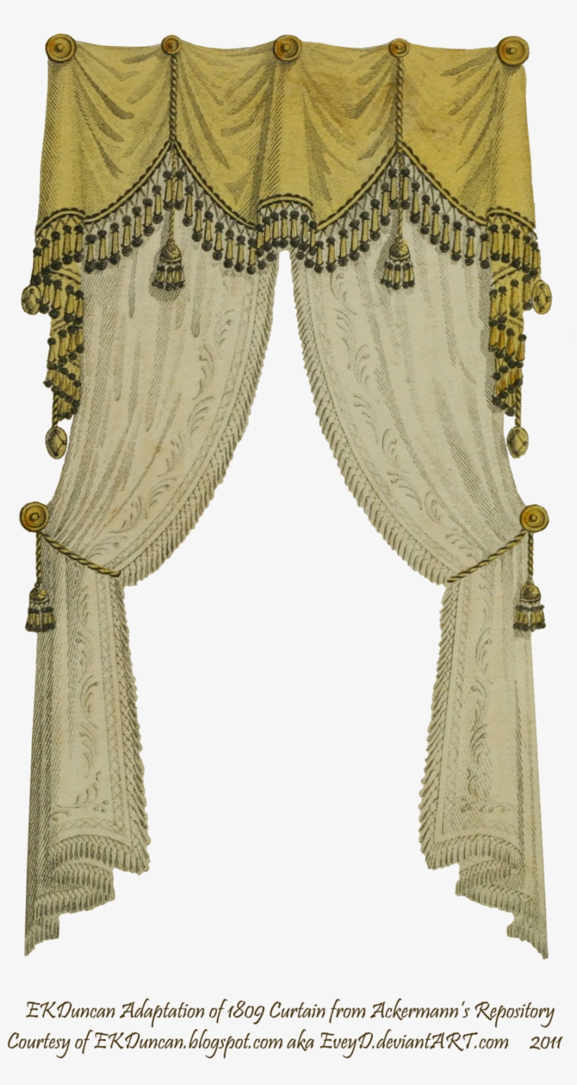 Stock Arched Windows Treatment - Victorian Curtain Png, transparent png #384650
