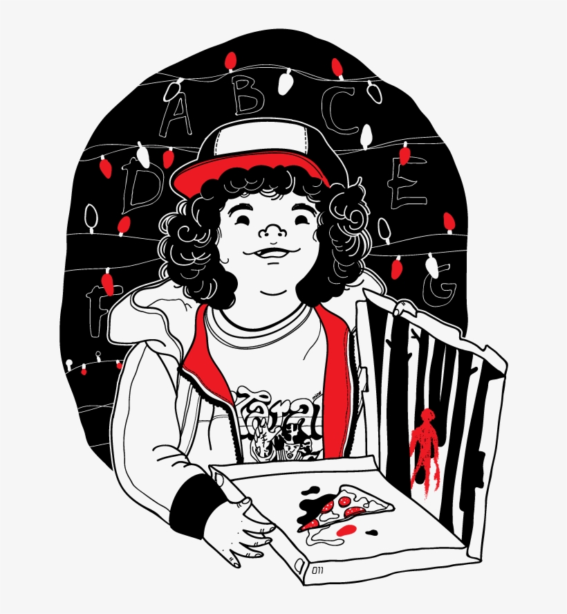 Stranger Things 2 Colours Serigraphy On T-shirt - Illustration, transparent png #384849