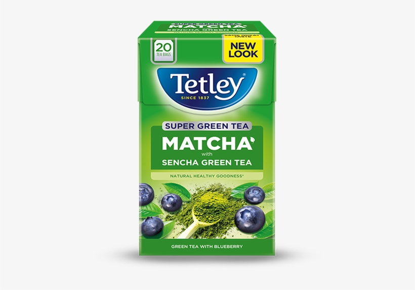 Matcha With Blueberry - Tetley Decaf 160 Tea Bags 500g, transparent png #385056