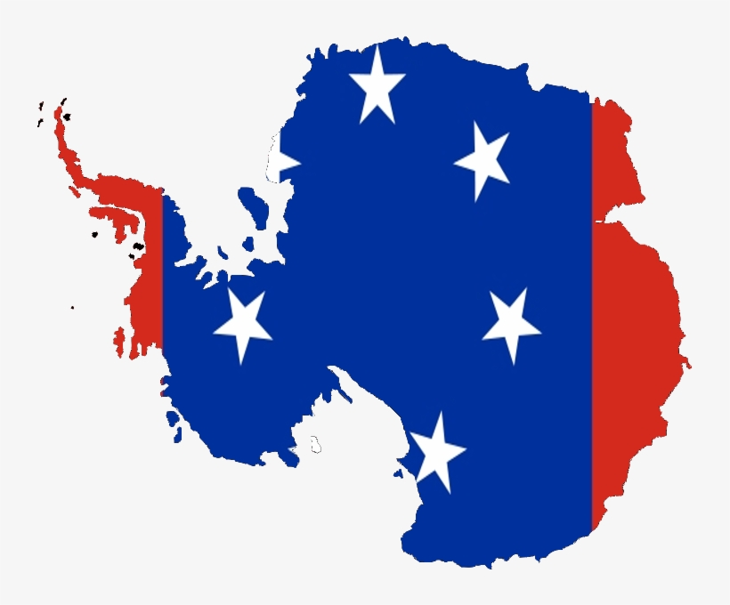 Flag-map Of Antarctica - Antarctica Map With Flags, transparent png #385160