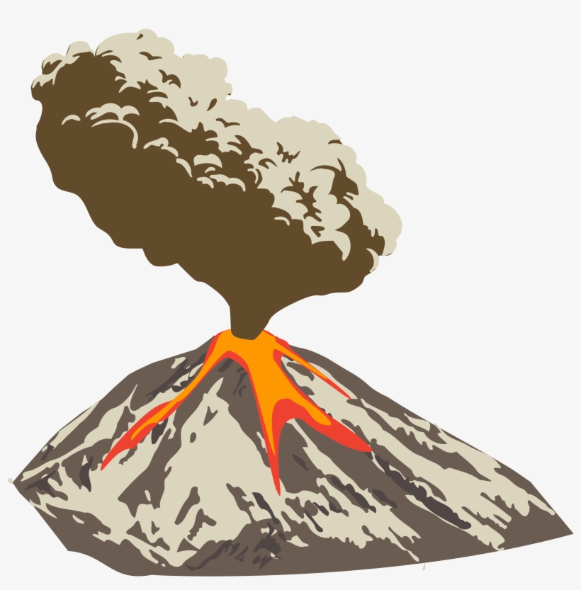 This Free Icons Png Design Of Erupting Volcano With, transparent png #385381