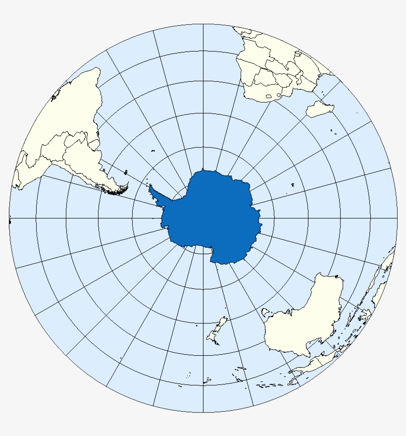 Southern Hemi Antarctica - Antarctica's Location On Earth, transparent png #385474