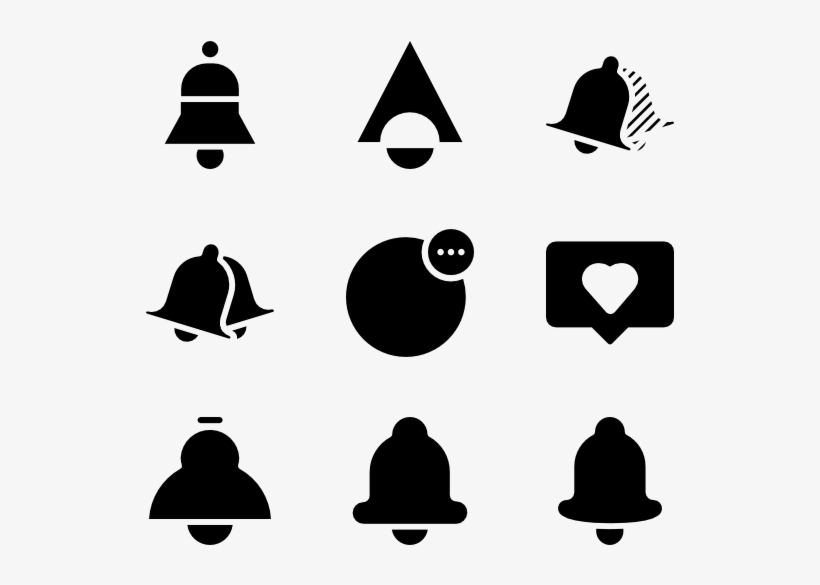 Notification Bell Icons - White Fill Notification Icon Png, transparent png #385621