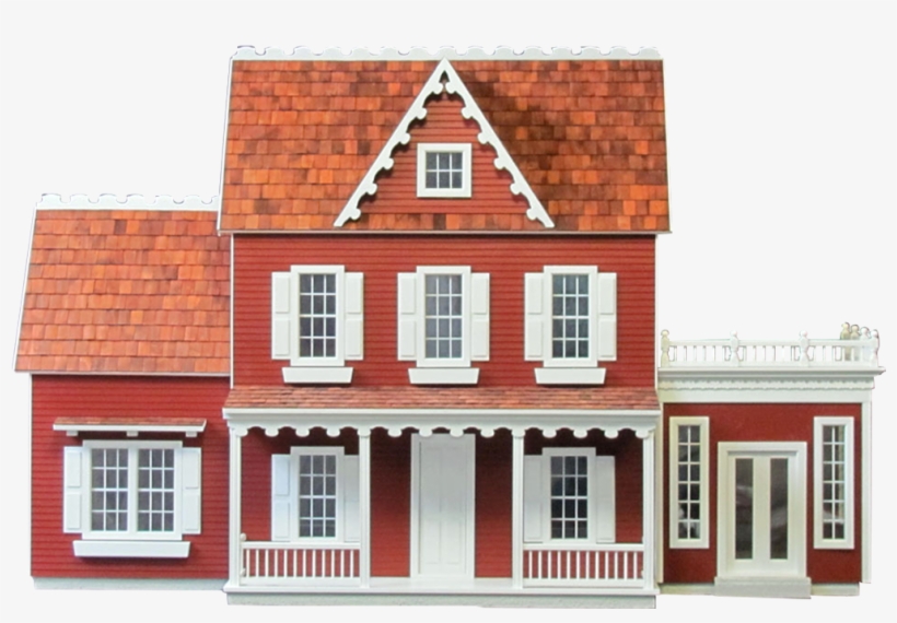 Finished 1 Inch Scale Vermont Farmhouse Jr With Addition - Vermont Farmhouse Jm401, transparent png #385670