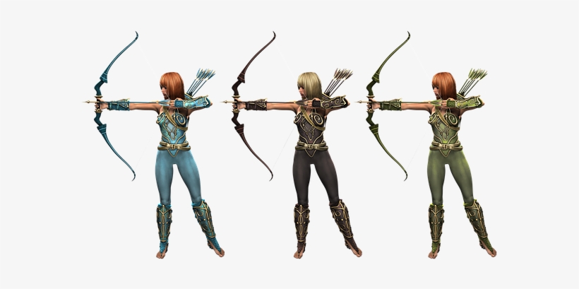 Archer, Woman, Fantasy, Archery, Costume - Target Archery, transparent png #385770