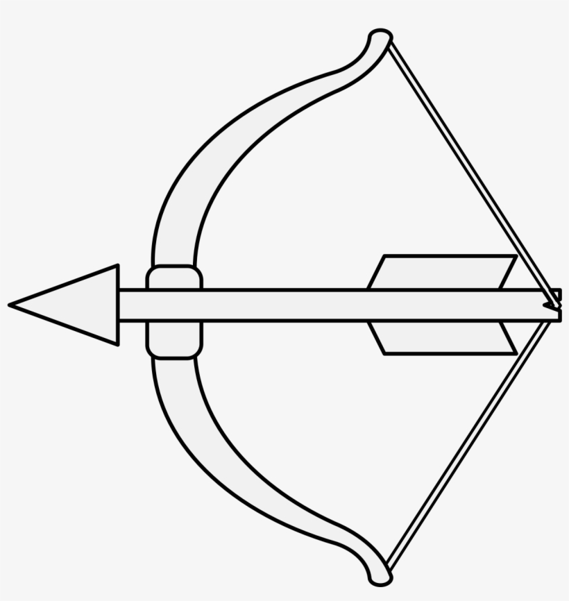 Bow Arrow At Getdrawings - Gambar Busur Dan Anak Panah, transparent png #385937