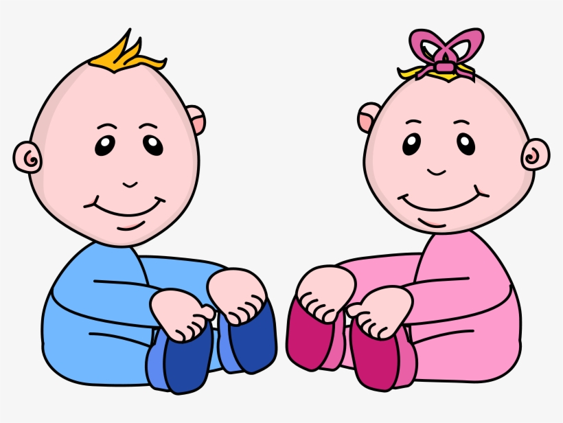 And Girl Babies Clipart, transparent png #385966