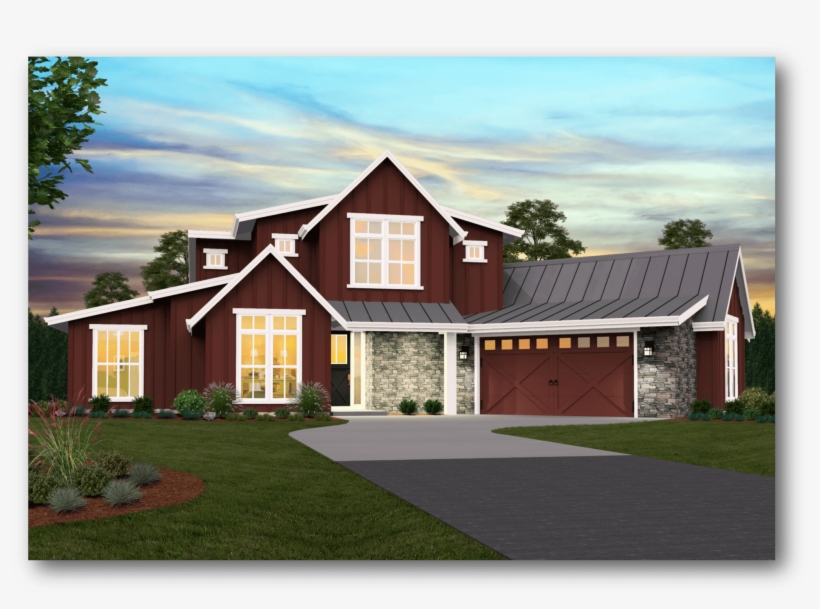Sandridge Modern Farmhouse - Modern Farmhouse Plans, transparent png #385992