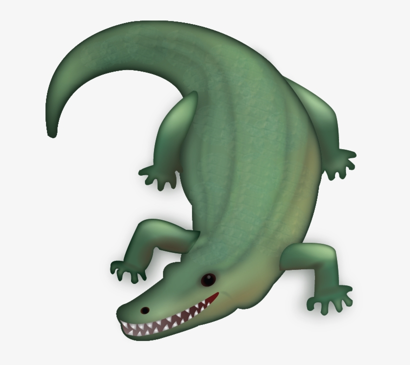 Download Ai File - Iphone Crocodile Emoji, transparent png #386195