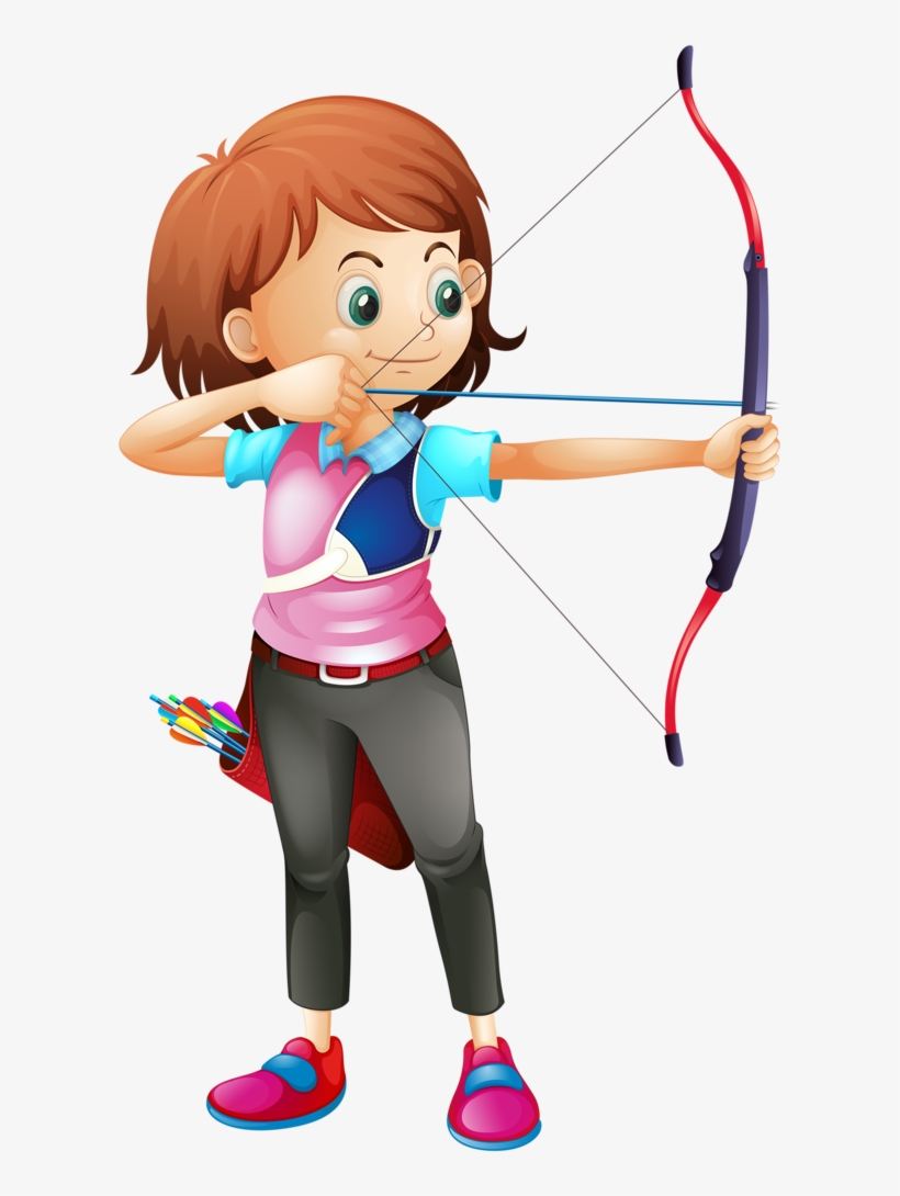 Profissões E Ofícios School Clipart, Theme Sport, Sport - Tiro Con Arco Dibujos, transparent png #386280