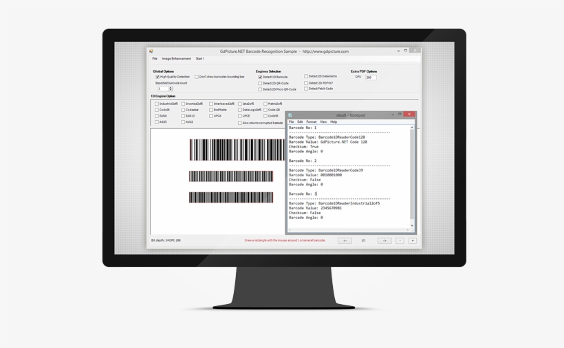 Gdpicture 1d Barcode Reader And Generator Plugin Is - .net Image Processing, transparent png #386282