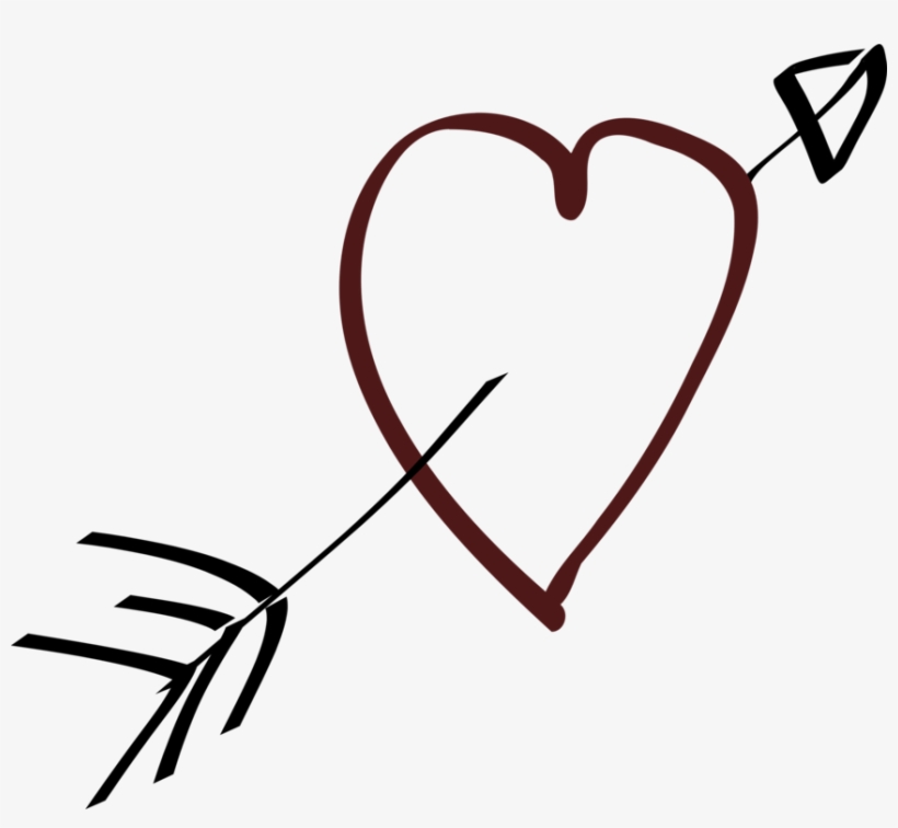Heart With Arrow Clip Art At Clker - Heart With Arrow Clipart, transparent png #386309