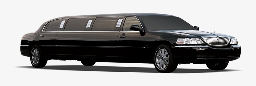 Lincoln Towncar Limo Blk - Black Limousines, transparent png #386437