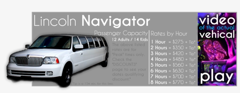 **1/2 Price Holiday Light Tour Promo - Lincoln Navigator Vegas Limousine Kc, transparent png #387326
