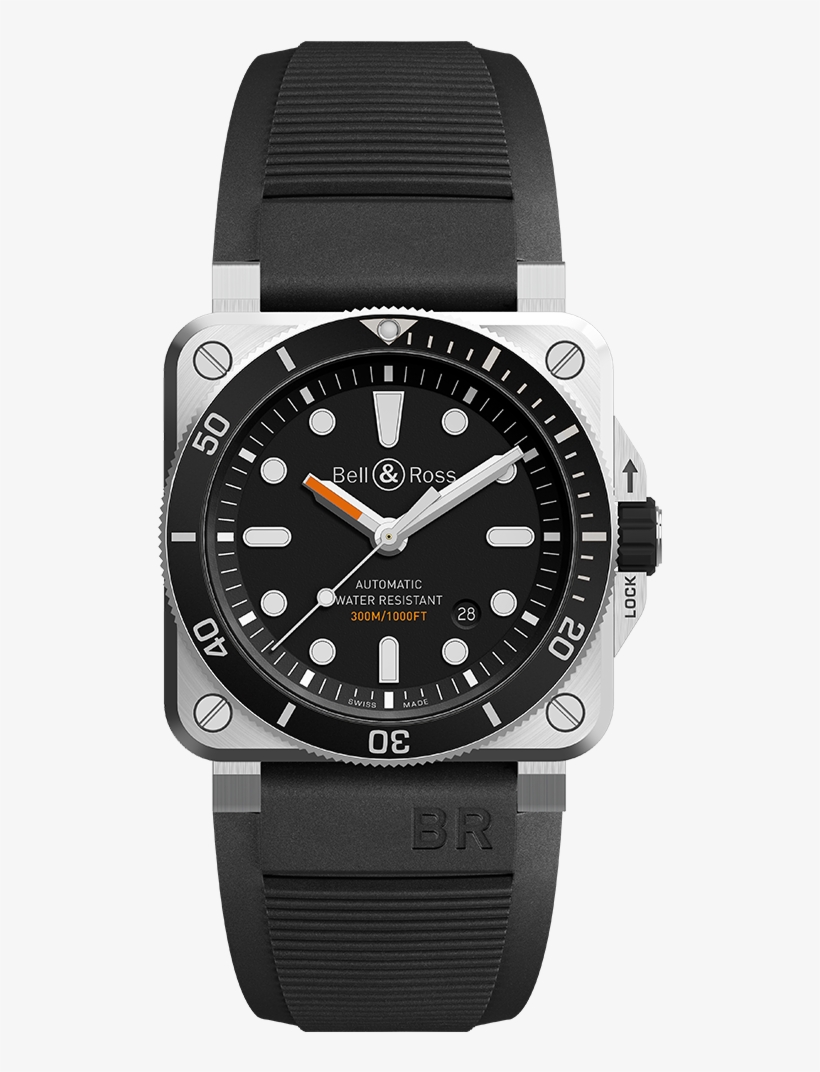 Bell & Ross Diver Blue, transparent png #387753