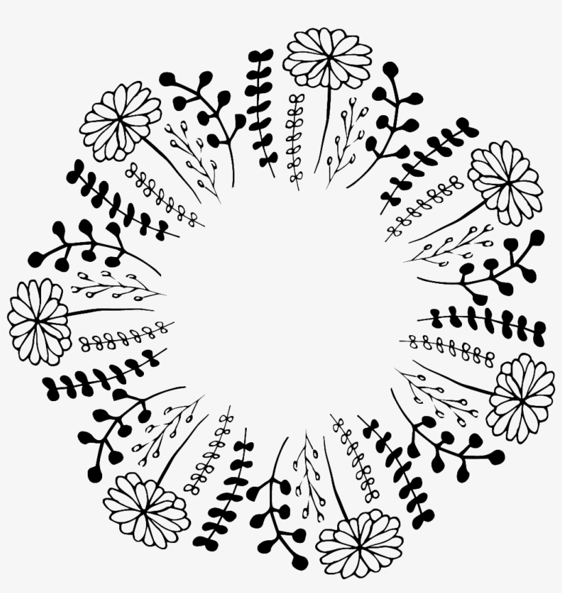 This Graphics Is Creative Wreath Free Buckle Black - Portable Network Graphics, transparent png #388586