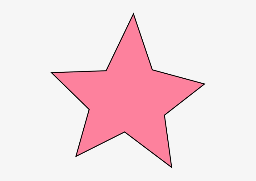 Stars Clipart On Transparent Background - Pink Star Clip Art, transparent png #388630