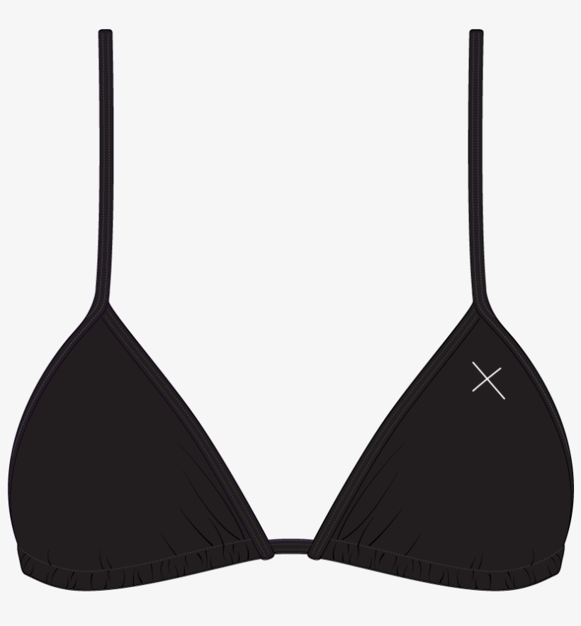 Manhattan Black Bikini Top Ii - Bikini With X Logo, transparent png #388762