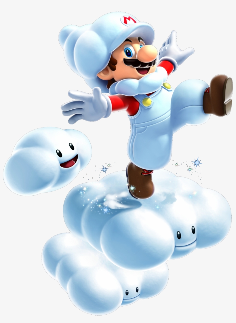 Cloud Mario - Super Mario Galaxy 2 Cloud Mario, transparent png #388880