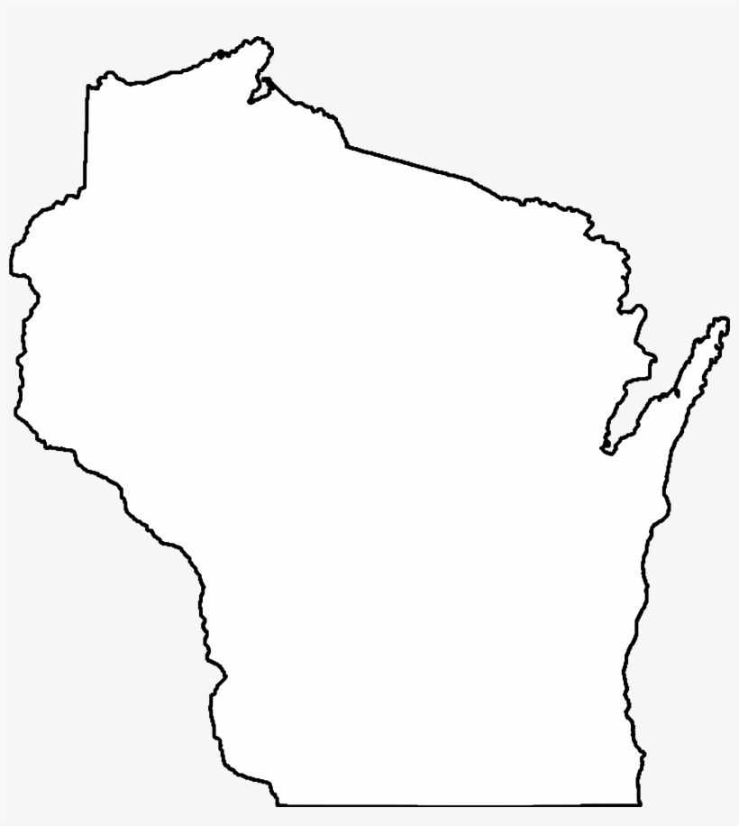 13 Images Of Usa Map Outline Transparent - Wisconsin Clip Art, transparent png #389031