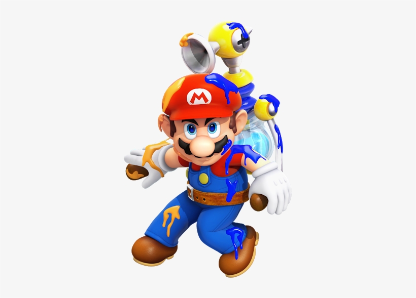 Super Mario - Super Mario Sunshine Mario, transparent png #389498