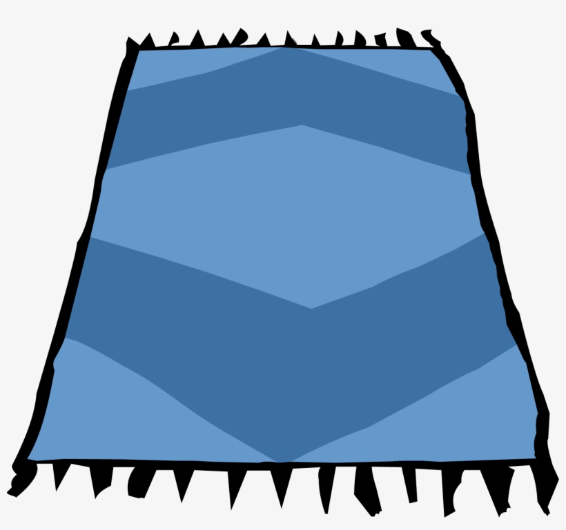 Blue Rug Sprite 003 - Blue Mat Clip Art, transparent png #389641