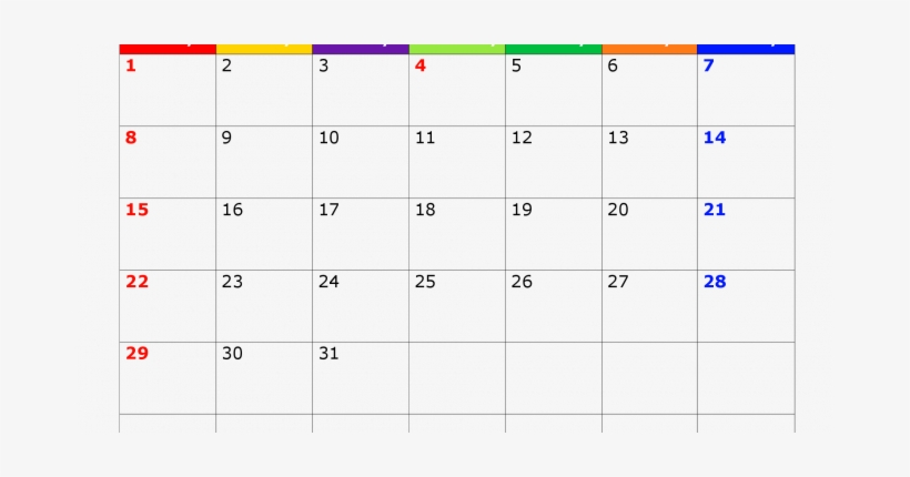 July 2018 Calendar Png - Number, transparent png #389921