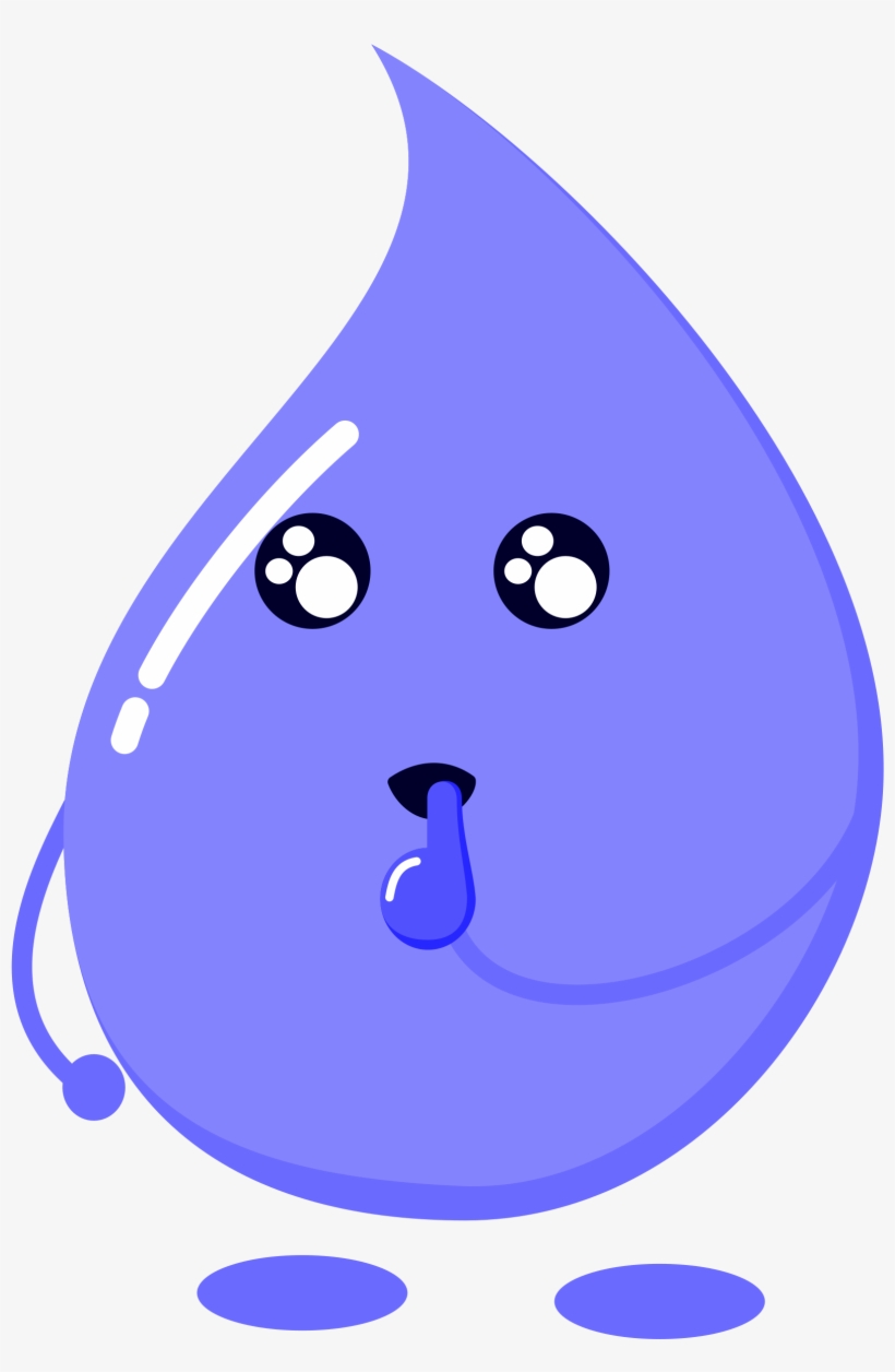 Drop Drinking Water Drawing Free Water Clearance - Gambar Air Kartun, transparent png #389923