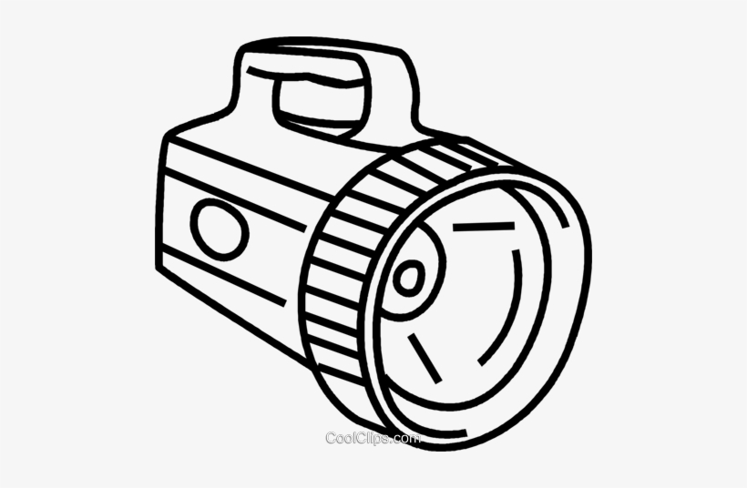 Flashlight - Clipart Black And White Flash Light, transparent png #3800122