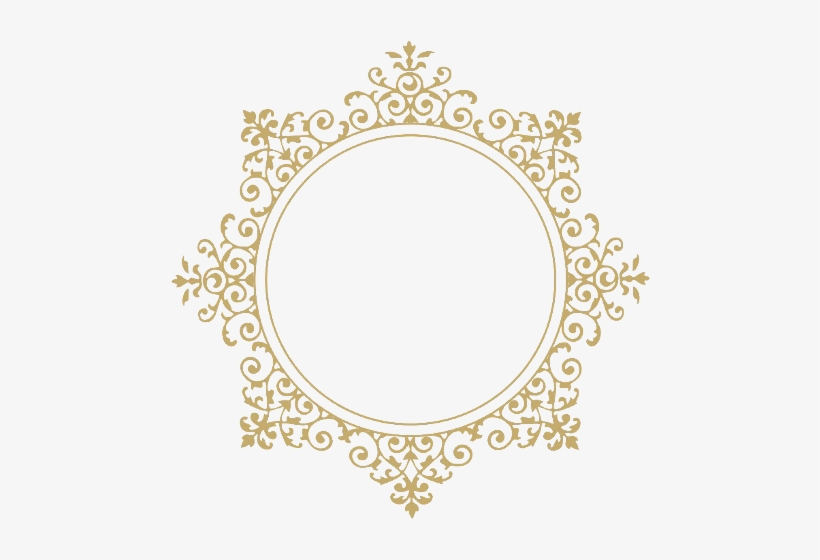 Moldura Arabesco Dourado Png, transparent png #3800292