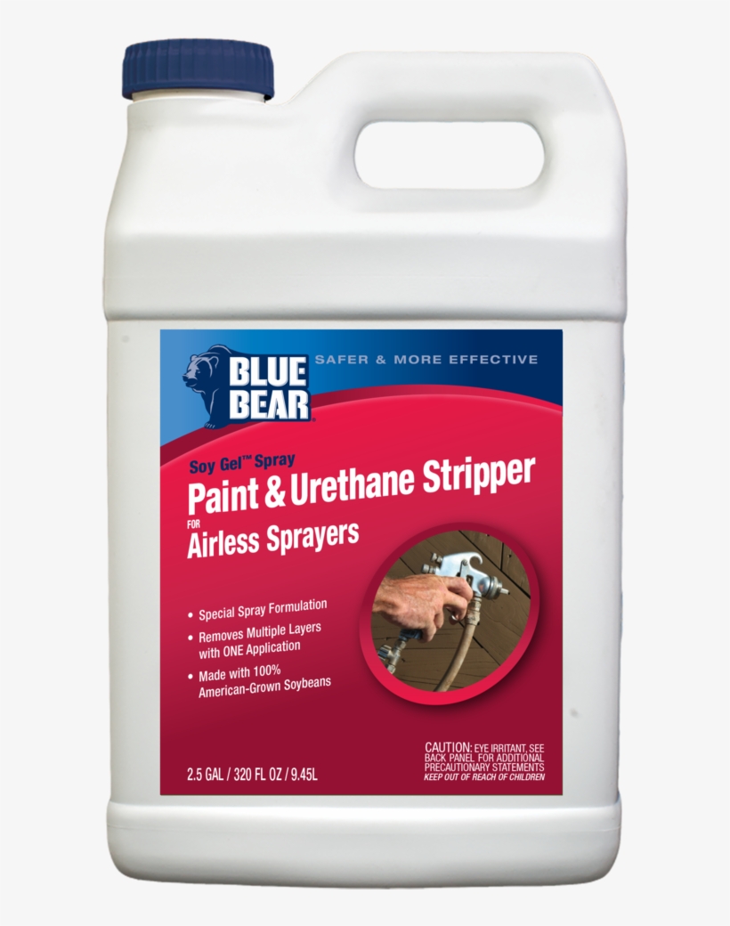 Paint & Urethane Stripper For Airless Sprayers Franmar - Blue Bear, transparent png #3800317