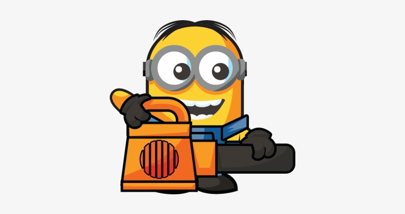 Online Leaf Blower Minion Pic - Minions Mineez Mower Minion, transparent png #3800320