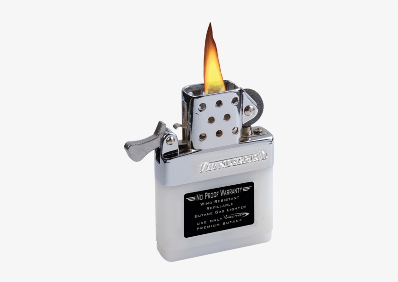 Vector Thunderbird® Pocket Lighters - Kgm Vector Butane Flip Top Standard Lighter Insert, transparent png #3800432