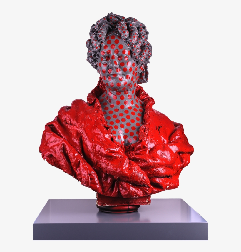 Red Antique Torso - Bust, transparent png #3800544