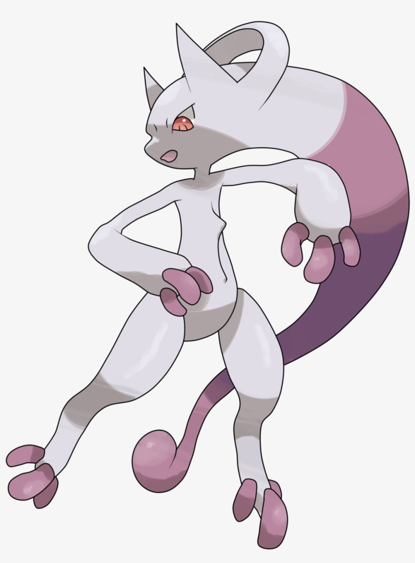 Mega Mewtwo Y By Theangryaron - Pokemon Mewtwo Mega Y, transparent png #3800620