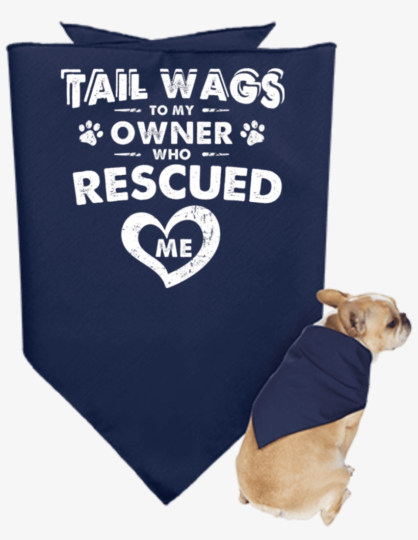 Load Image Into Gallery Viewer, Tail Wags To My Owner - Customcat 3905 Doggie Bandana, transparent png #3800749