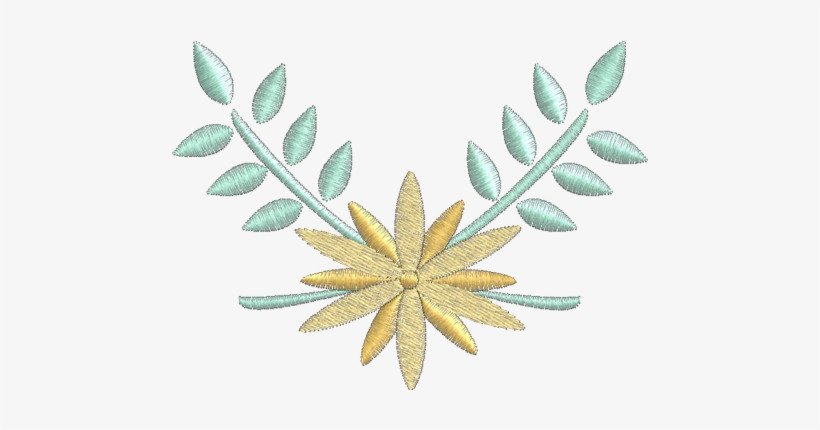 Flores - Embroidery, transparent png #3800849