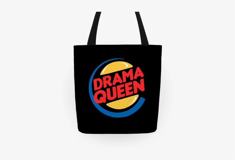 Drama Queen Burger Parody Tote - Pop Art Tote Bag, transparent png #3800894