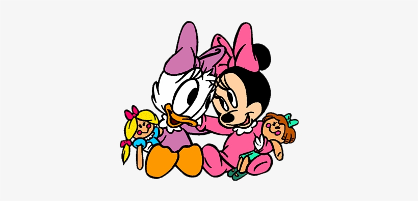 Minnie Baby Png Margarida E Minnie Baby Em Png - Minnie & Daisy Baby, transparent png #3801355