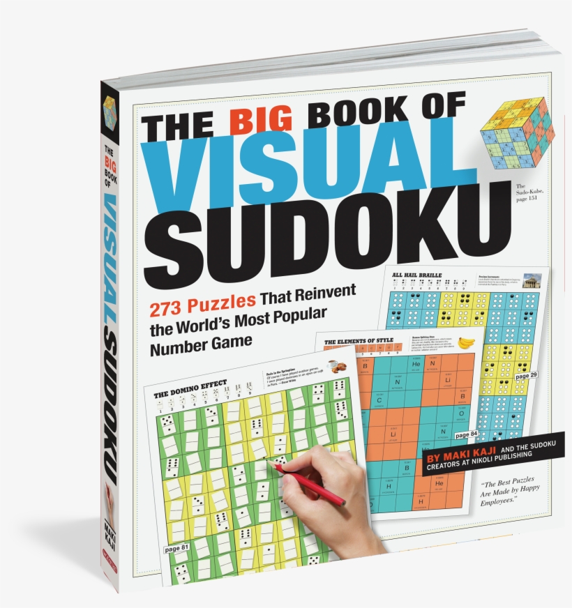 Look Inside - Big Book Of Visual Sudoku By Maki Kaji & Nikoli, transparent png #3801709
